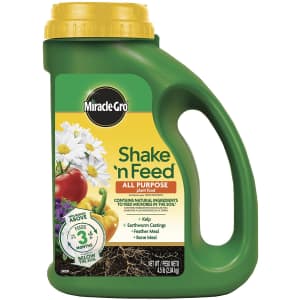 Miracle-Gro Shake 'n Feed All-Purpose Plant Food 4.5-lb. Jug for $10