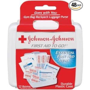 Johnson & Johnson Red Cross First Aid-to-Go Mini First Aid Kit for $9
