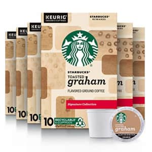 Starbucks Flavored K-Cup Coffee Pods Toasted Graham for Keurig Brewers 6 boxes (60 pods total) for $54 Starbucks Flavored K-Cup Coffee Pods Toasted Graham for Keurig Brewers 6 boxes (60 pods total) for $54