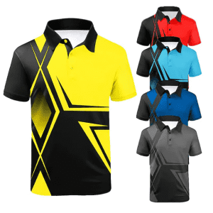 Men's Geometry Graphic Print Polo: 2 for $20