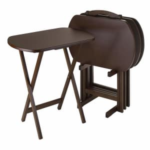 Winsome Corbett 5-Piece Curved Rectangular Snack Tray Set for $84 Winsome Corbett 5-Piece Curved Rectangular Snack Tray Set for $84