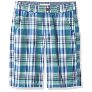 Nautica Boys' Flat Front Shorts, Cobalt Green Plaid, 7 for $19 Nautica Boys' Flat Front Shorts, Cobalt Green Plaid, 7 for $19