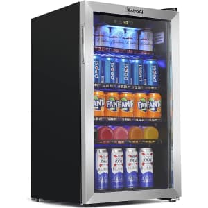 AstroAI Temperature Control 3.2 Cu. Ft 120 Can Mini Fridge for $260