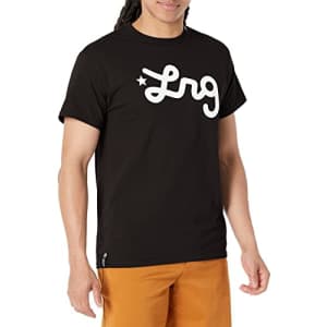 LRG Men's Cycle Logo T-Shirt, Black Script, 3X for $12