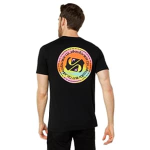 Quiksilver Men's Color Flow Tee Shirt, Black, Small for $28