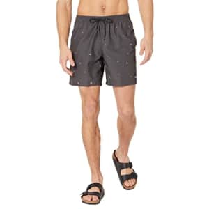 Quiksilver Men's Standard Everyday Mix 17Nb Elastic Waist Volley Swim Trunk Bathing Suit, Tarmac, for $15