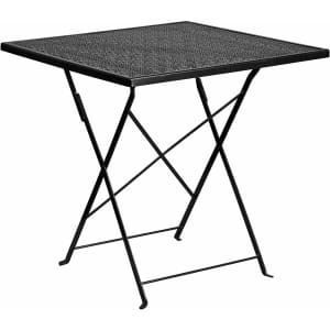 Flash Furniture 28'' Square Steel Folding Patio Table for $50 Flash Furniture 28'' Square Steel Folding Patio Table for $50