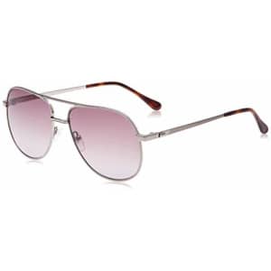 Lacoste Men's L222S Aviator Sunglasses, Grey Havana/Grey Brown Gradient, 60 mm for $143