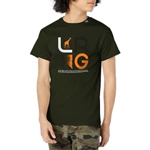 LRG Men's Stacked Logo T-Shirt, Forest Green for $9