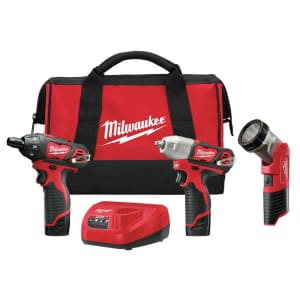 Milwaukee M12 Cordless 3-Tool Combo Kit for $140 in cart