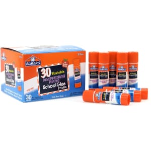 Elmer's Disappearing Purple Glue Stick 30-Pack for $8