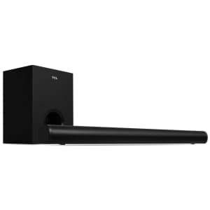 TCL Alto 5+ 2.1 Channel Home Theater Sound Bar with Wireless Subwoofer for $75