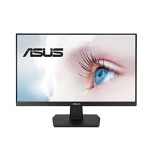 ASUS 23.8 1080P Monitor (VA247HE) - Full HD, 75Hz, Adaptive-Sync/FreeSync, Low Blue Light, Flicker for $99