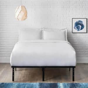 Heavy Duty Steel Slat Metal Queen Bed Frame for $89