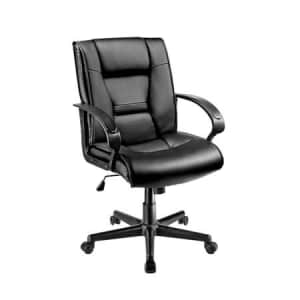 Brenton Studio Ruzzi Faux Leather Mid-Back Office Chair for $60 Brenton Studio Ruzzi Faux Leather Mid-Back Office Chair for $60