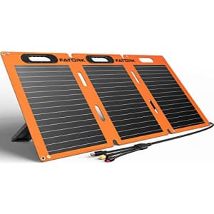 Fatork 100W 3-in-1 Portable Solar Panel Kit for $160