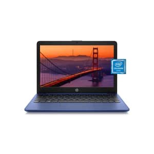 HP Stream 11" Laptop, Intel Celeron N4020, Intel UHD Graphics 600, 4 GB RAM, 64 GB SSD, Windows 11 for $210