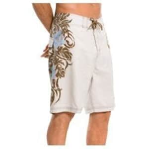 Speedo Men's Tribal Tattoo Engineered Print 22 Inch Board Shorts, Stone, 30 for $32