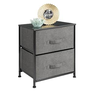 mDesign Storage Dresser End/Side Table Night Stand Furniture Unit - Small Standing Organizer for for $31