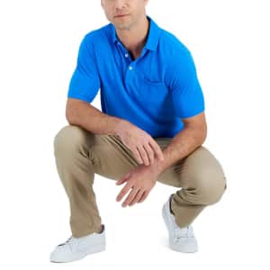Club Room Men's Regular-Fit Textured Polo Shirt for $12 Club Room Men's Regular-Fit Textured Polo Shirt for $12