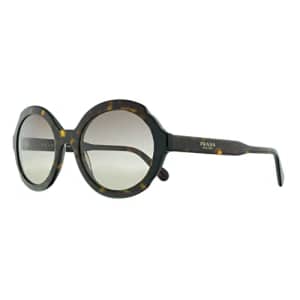 Prada PR17US 3913D0 Black PR17US Oval Sunglasses Lens Category 2 Size 53mm for $155