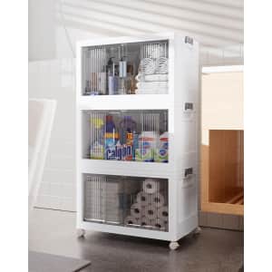 OlarHike Collapsible Stackable Wheeled Storage Bin 3-Pack from $42