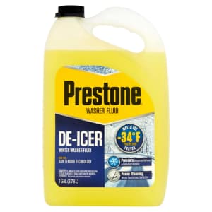 Prestone De-Icer Windshield Washer Fluid 1-Gallon Bottle for $18