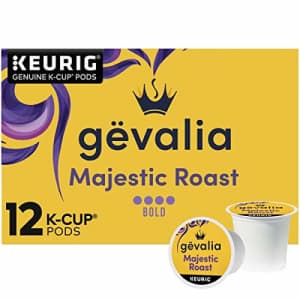 Gevalia Majestic Roast Bold Dark Roast KCup Coffee Pods (12 ct Box) for $30