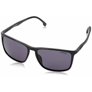 Carrera 8031/S Rectangular Sunglasses, Black/Grey Blue, 57mm, 16mm for $53