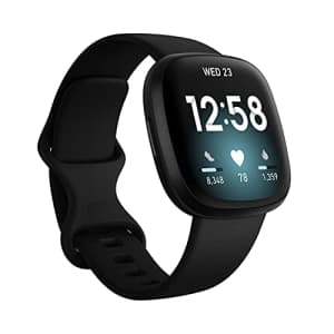 Fitbit Versa 3 Health & Fitness Smartwatch W/ Bluetooth Calls/Texts, Fast Charging, GPS, Heart Rate for $190