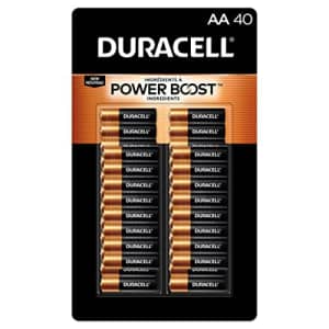 Duracell Coppertop Alkaline AA Batteries, 40-count, BROWN for $32