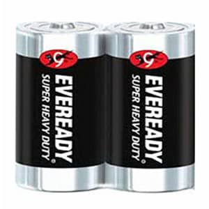 Eveready C2 & AAA Batteries Super Heavy Duty Carbon Zinc Carded (48 Batteries, C2) for $37