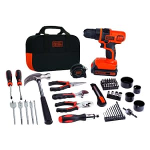 Black+Decker 68-Piece Cordless Drill & Tool Kit: $69