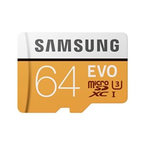 Samsung EVO MB-MP64GA/AM 64GB Class 10 microSDXC memory card w/ adapter for $30