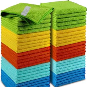 Aidea Microfiber Cleaning Cloth 50-Pack for $13 via Sub & Save