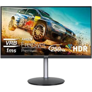 Acer Monitors and Accessories at Amazon. You'll find savings on several monitor options and other accessories. We've pictured the Acer Nitro 24.5" 1080p HDR 250Hz AMD FreeSync Gaming Monitor for $150 ( $70 off).