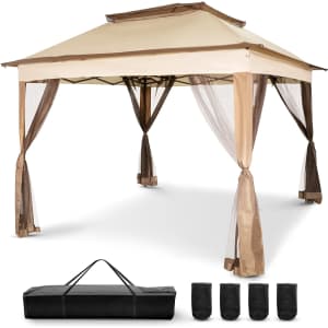Happybuy 11x11-Foot Gazebo for $77 Happybuy 11x11-Foot Gazebo for $77