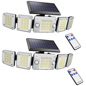 Onforu 5W LED Solar Light 2-Pack for $30