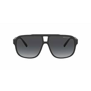 A|X Armani Exchange Men's AX4104S Rectangular Sunglasses, Black/Grey Gradient, 61 mm for $47