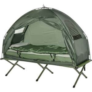 Outsunny All-in-One Folding Tent Cot for $107