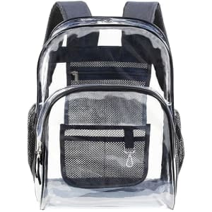 Heavy Duty Clear Backpack for $16