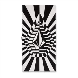 Volcom Men's Stone Ray Towel Black White O/S for $35 Volcom Men's Stone Ray Towel Black White O/S for $35