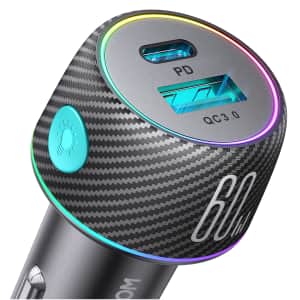 60W USB-C Car Charger for $12
