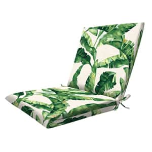 Honey-Comb Honeycomb Indoor/Outdoor Maldives Green Midback Dining Chair Cushion: Recycled Polyester Fill, for $40