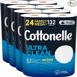 Cottonelle Ultra CleanCare Family Mega Roll Toilet Paper 24-Pack for $21 w/ Sub & Save