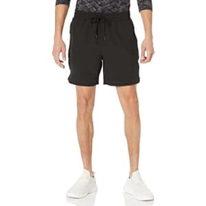 Amazon Essentials Men's Active Stretch Woven Shorts, Black, X-Large for $13