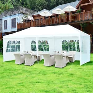 Costway 10 x 20-Foot 6-Sidewall Canopy Tent for $104 Costway 10 x 20-Foot 6-Sidewall Canopy Tent for $104