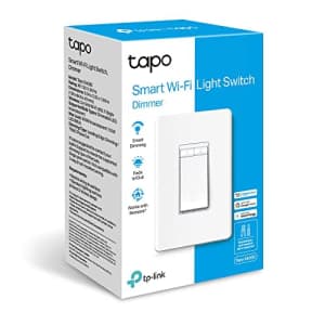 TP-Link Tapo Smart Dimmer Switch, Single Pole, Neutral Wire Required, 2.4GHz Wi-Fi Light Switch for $18