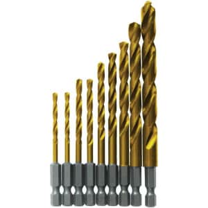 Bosch Impact Tough 9-Piece Titanium Drill Bit Set for $11 w/ Prime Bosch Impact Tough 9-Piece Titanium Drill Bit Set for $11 w/ Prime