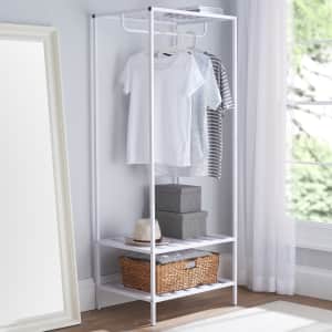 Mainstays Modern Farmhouse Slim Garment Rack for $50 Mainstays Modern Farmhouse Slim Garment Rack for $50